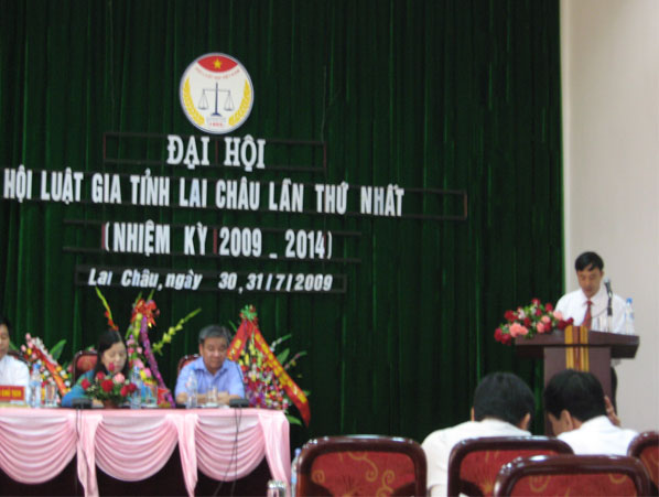Đại hội Đại biểu Hội Luật gia tỉnh Lai Châu lần thứ I nhiệm kỳ 2009-2014