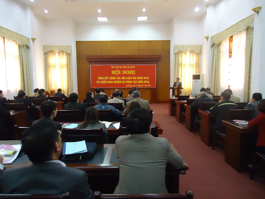 Công tác Hội Luật gia tỉnh Lai Châu năm 2016