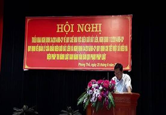 Huyện Phong Thổ phổ biến, giáo dục pháp luật