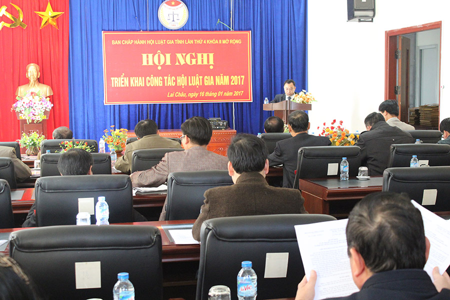 Hội nghị triển khai kế hoạch công tác  Hội Luật gia tỉnh Lai Châu năm 2017